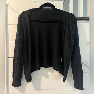 Black Button-Up Sweater (S)